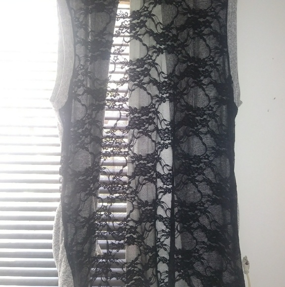 Gray/black cardigan - Picture 3 of 4